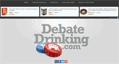 Desktop Screenshot of debatedrinking.com